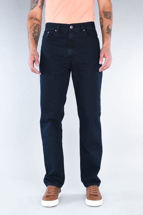 Jeans Oggi Hombre Mezclilla Azul Oscuro Power 106418 Straight