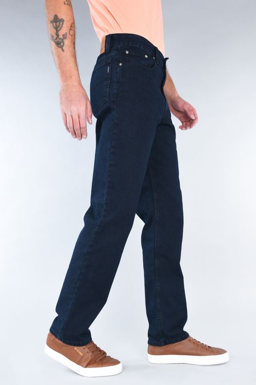 Jeans Oggi Hombre Mezclilla Azul Oscuro Power 106418 Straight