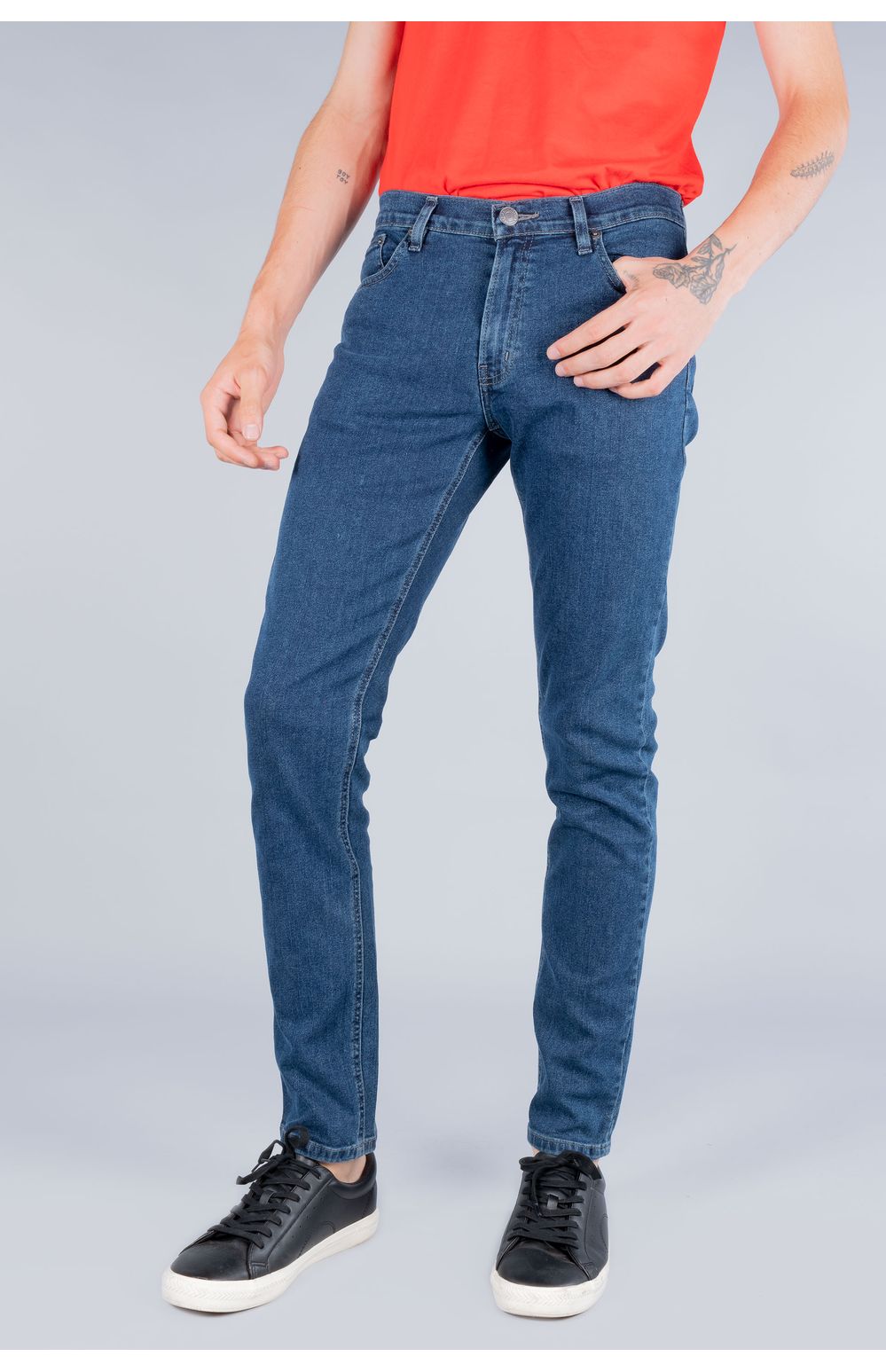 Jeans Oggi Hombre Mezclilla Azul Oscuro Iron 5719125 Slim