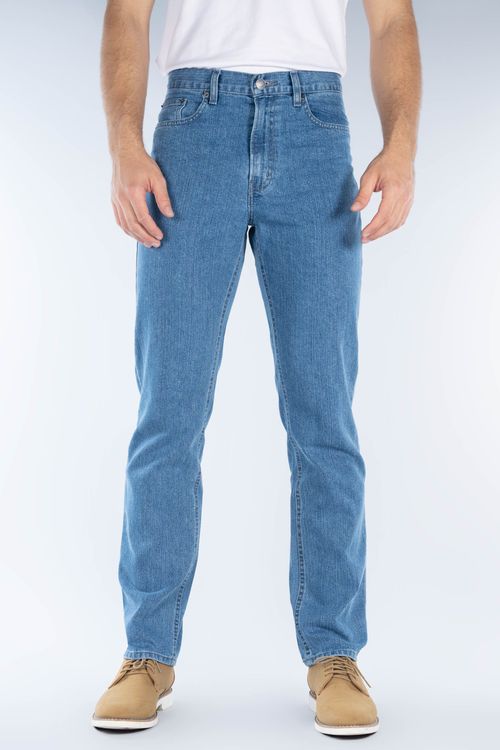 Jeans Oggi Hombre Mezclilla Azul Claro Power 106410 Straight