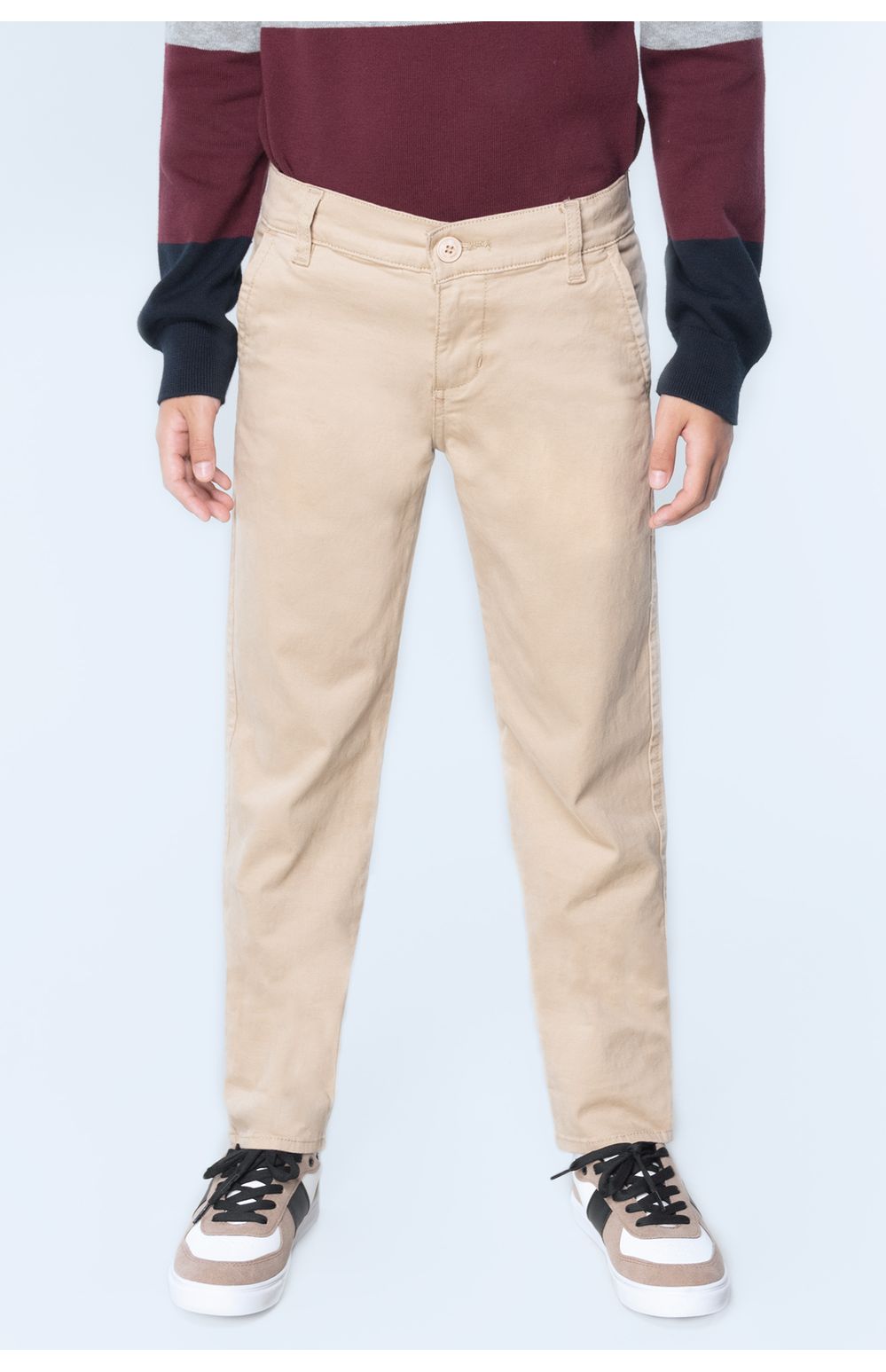 Pantalón Chinos Oggi Niño Slim Beige
