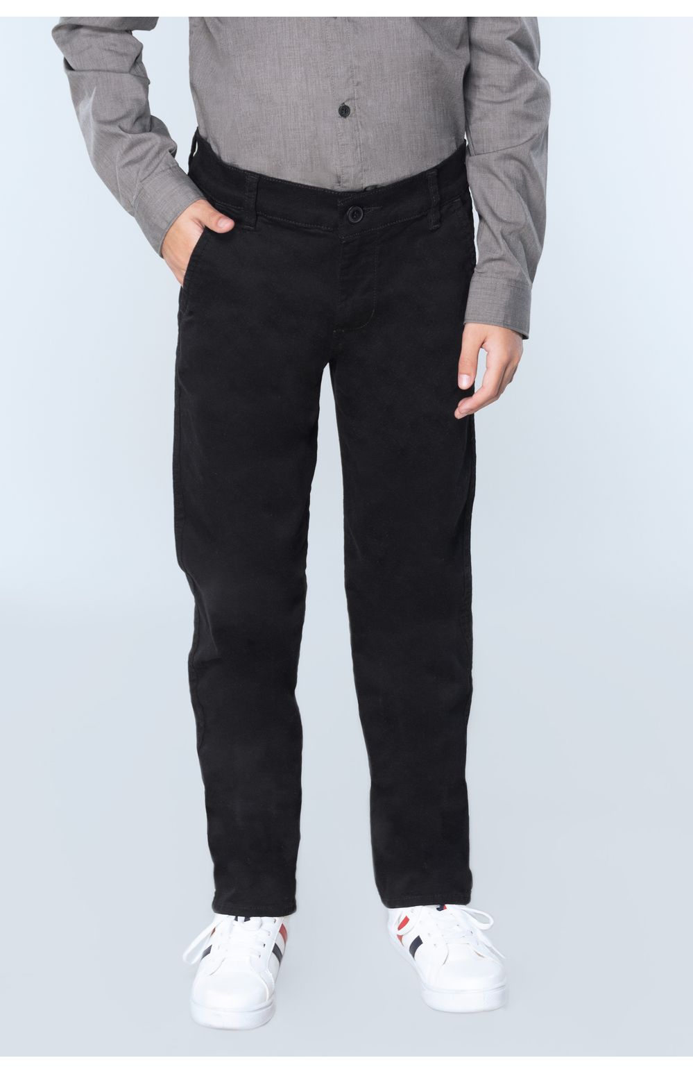 Pantalón Chinos Oggi Niño Slim Negro