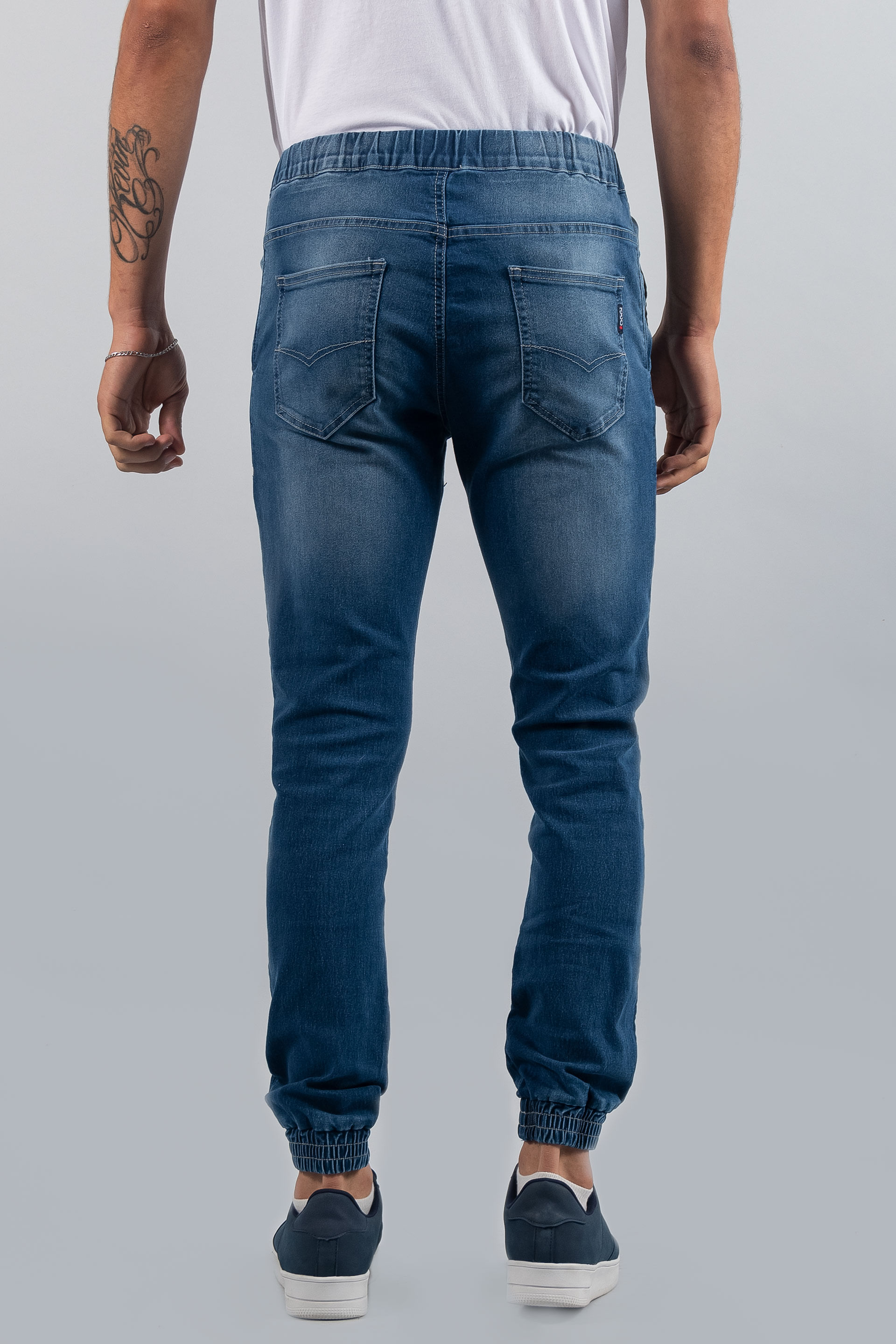 Joggers Skinny Oggi - Moda para Hombre Mezclilla Azul Oscuro 85565