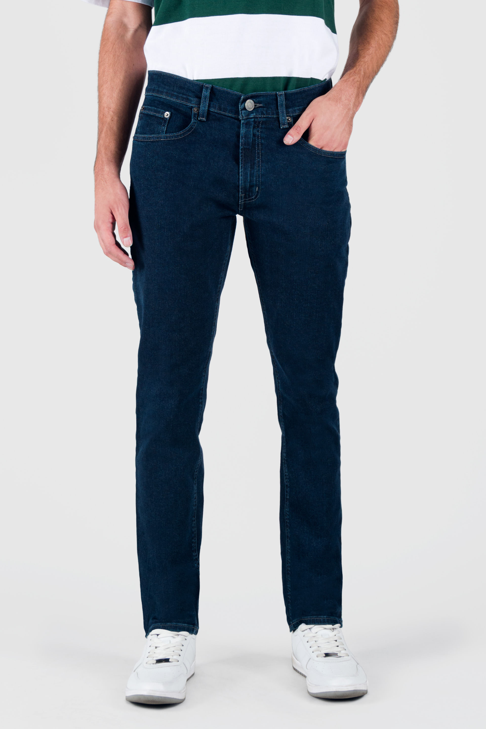 Jeans Slim Oggi - Iron para Hombre Mezclilla Azul Oscuro 80997