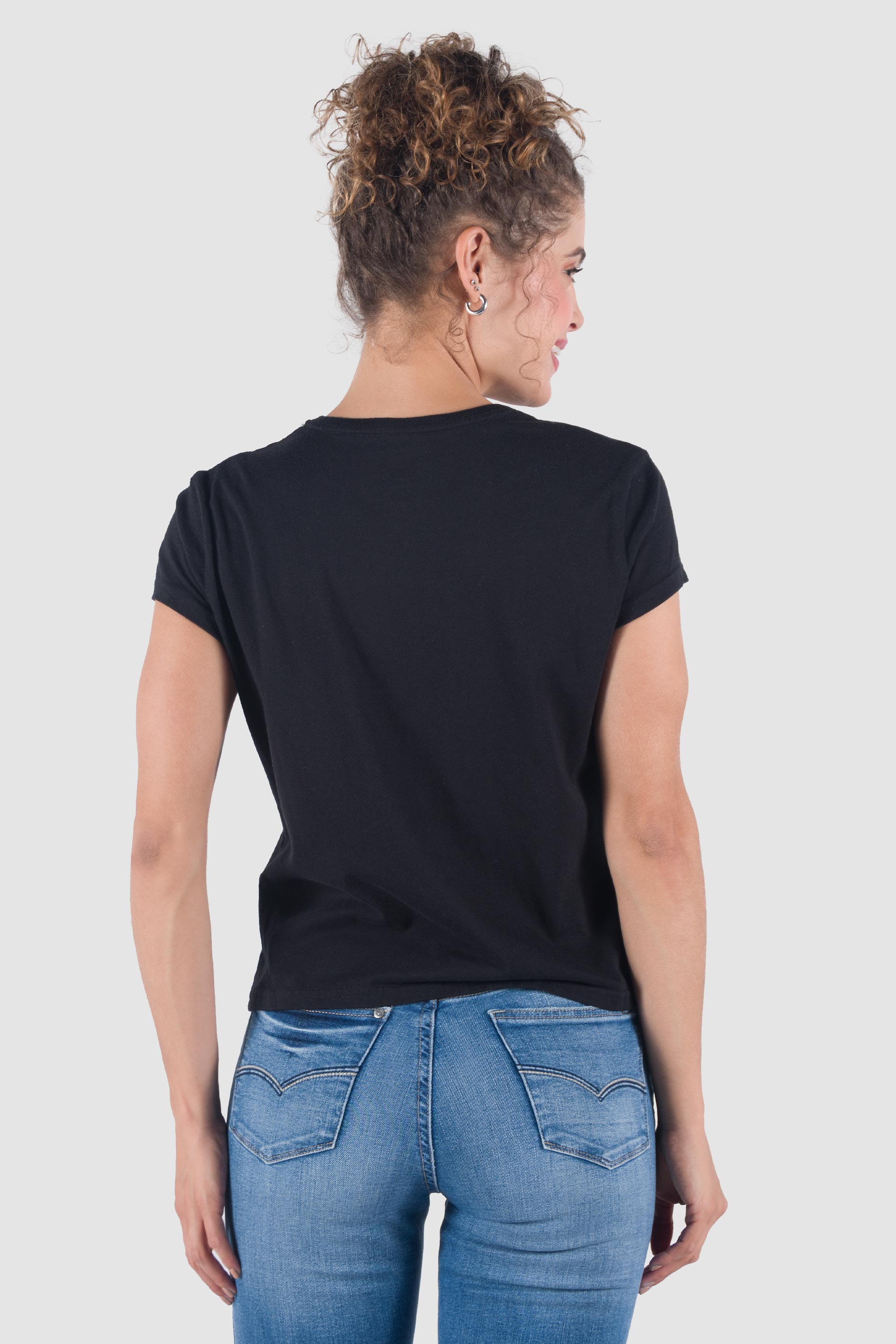 Playera discount mujer negra