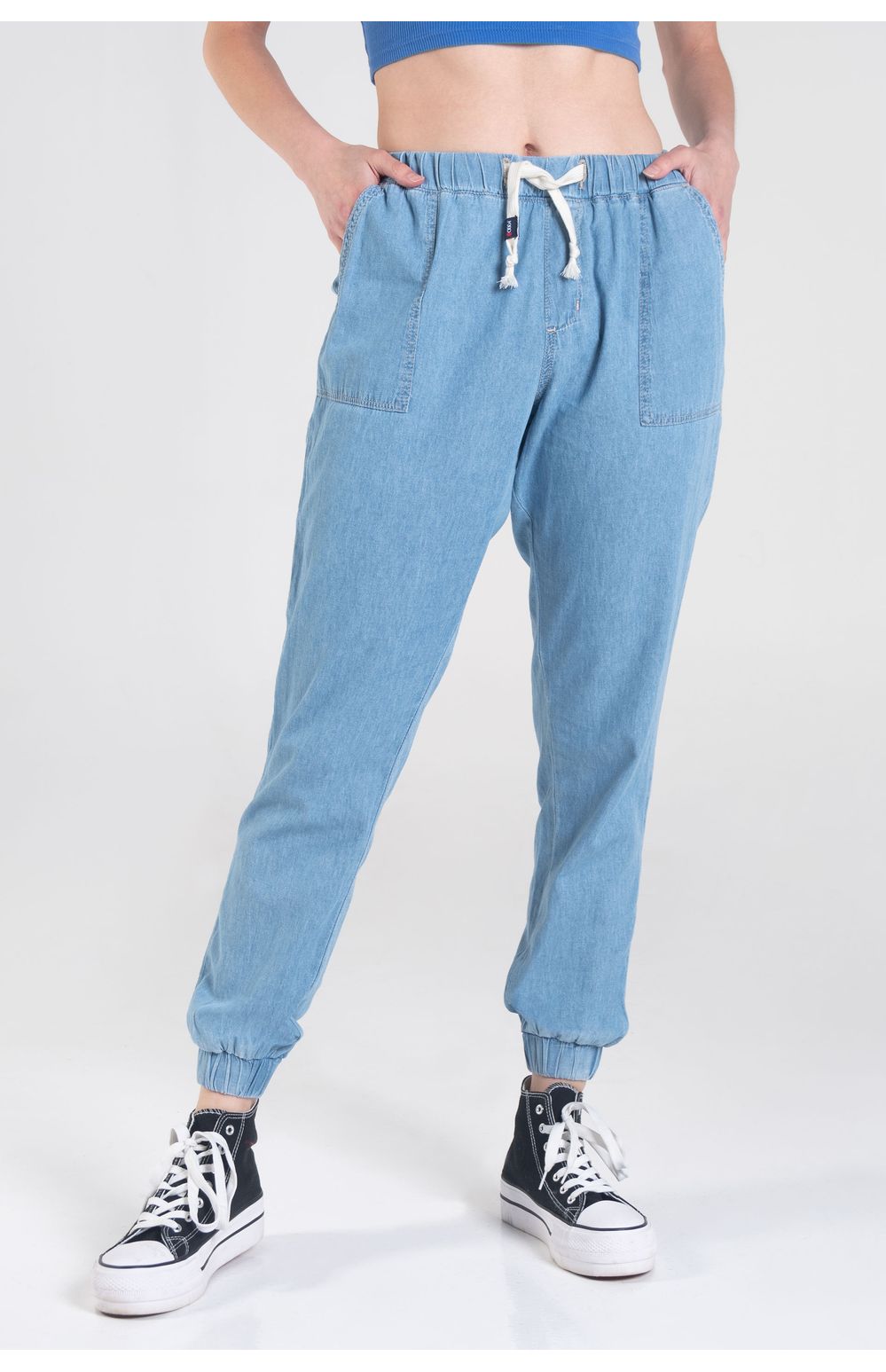 Joggers Oggi Mujer Mezclilla Azul Claro 2212154 Slim