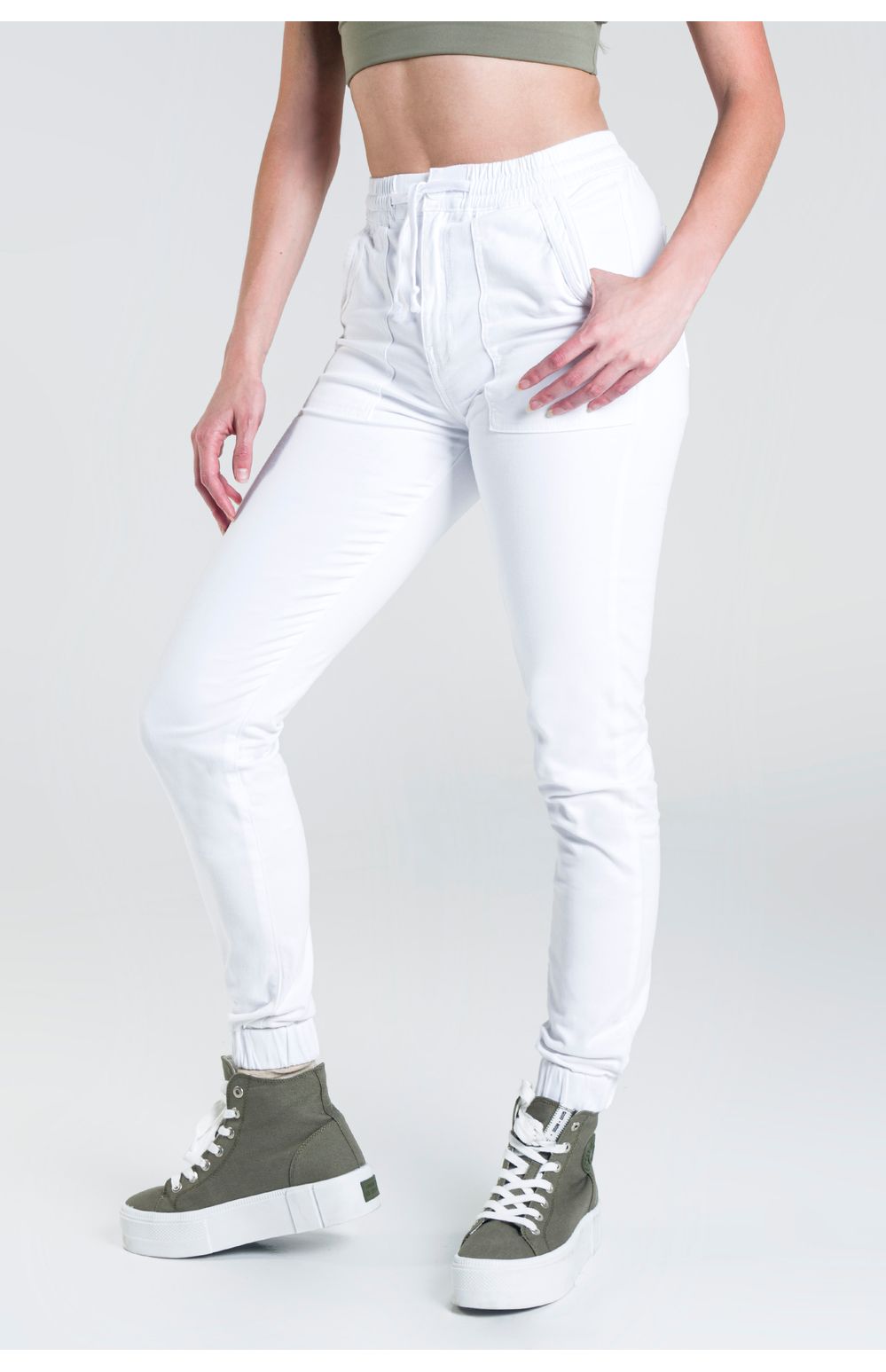Jegging Oggi Mujer Gabardina Blanco 2212168 Skinny