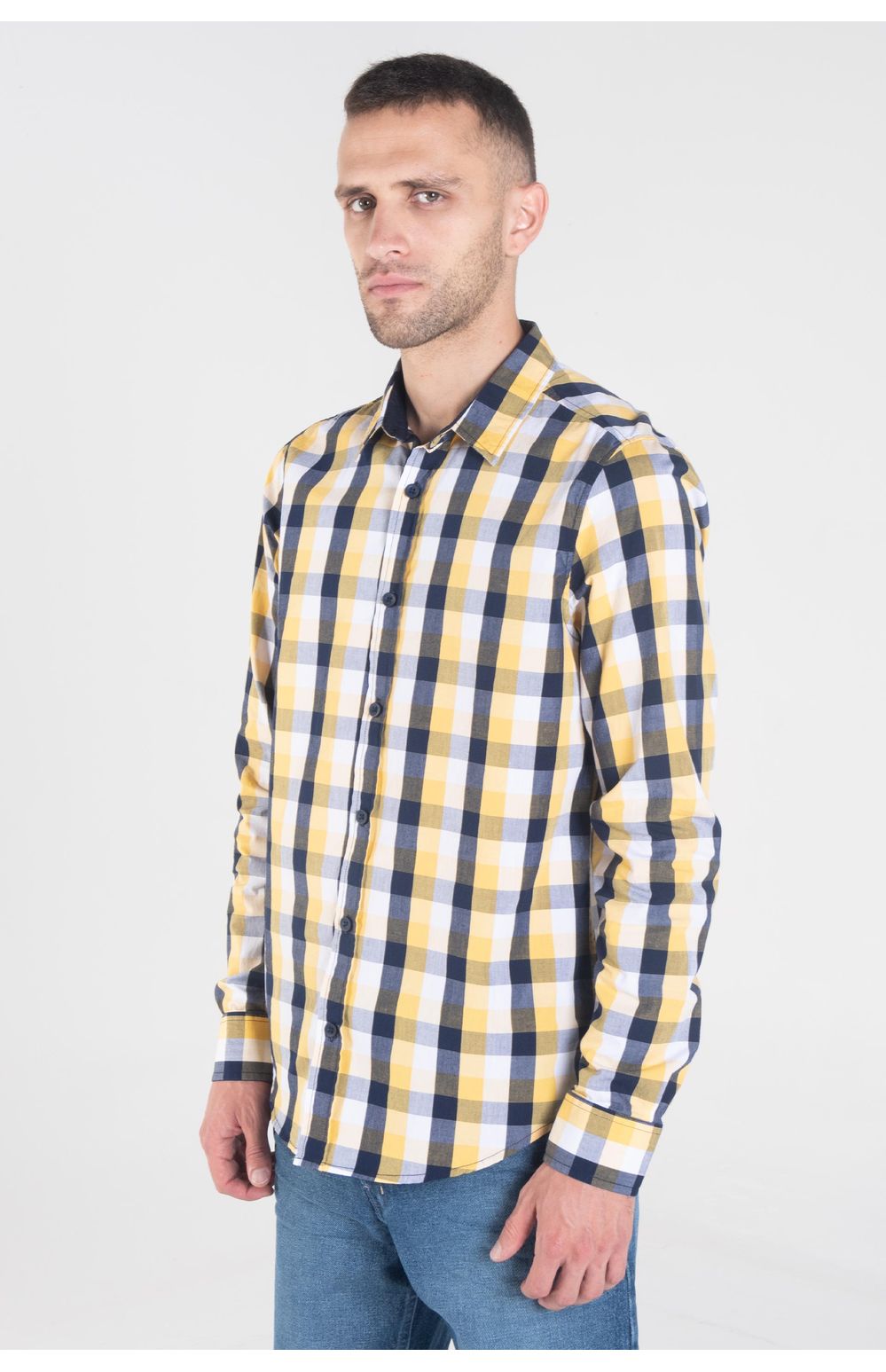 Camisa Moda Oggi Hombre Popelina Multicolor Cuadros 2211306 Slim