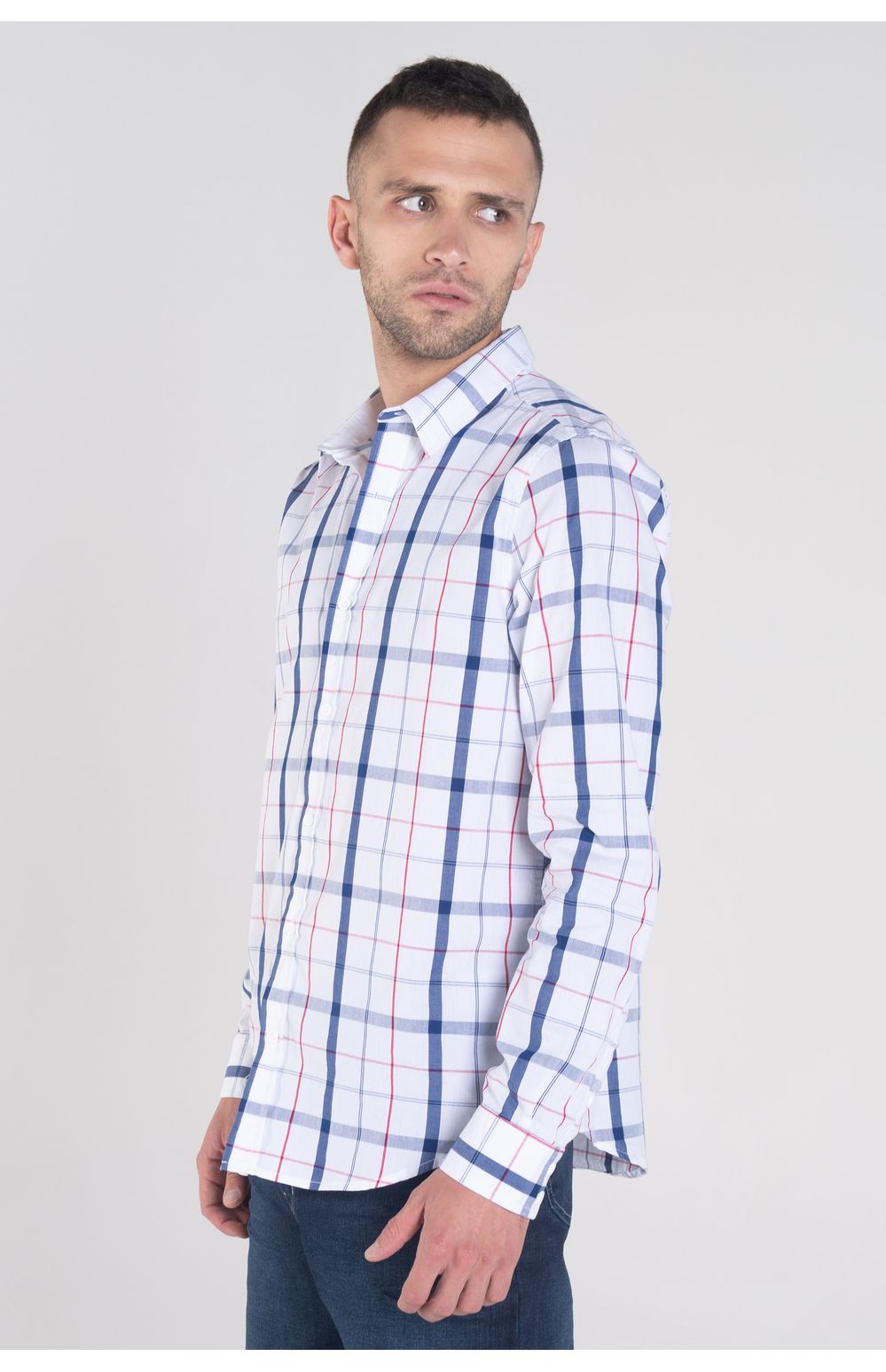 Camisa Moda Oggi Hombre Popelina Multicolor Cuadros 2211307 Slim