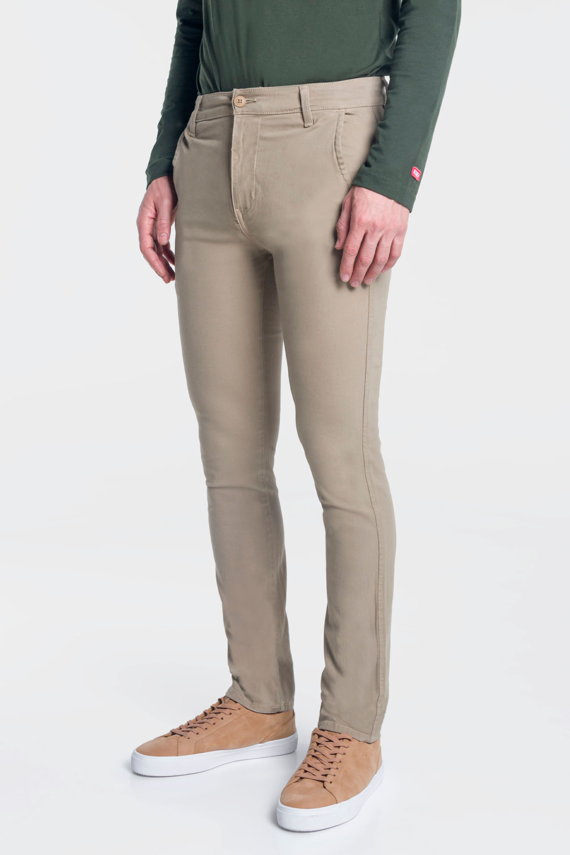 Pantalón Chinos Regular Oggi - Moda para Hombre Gabardina Azul Oscuro 69788