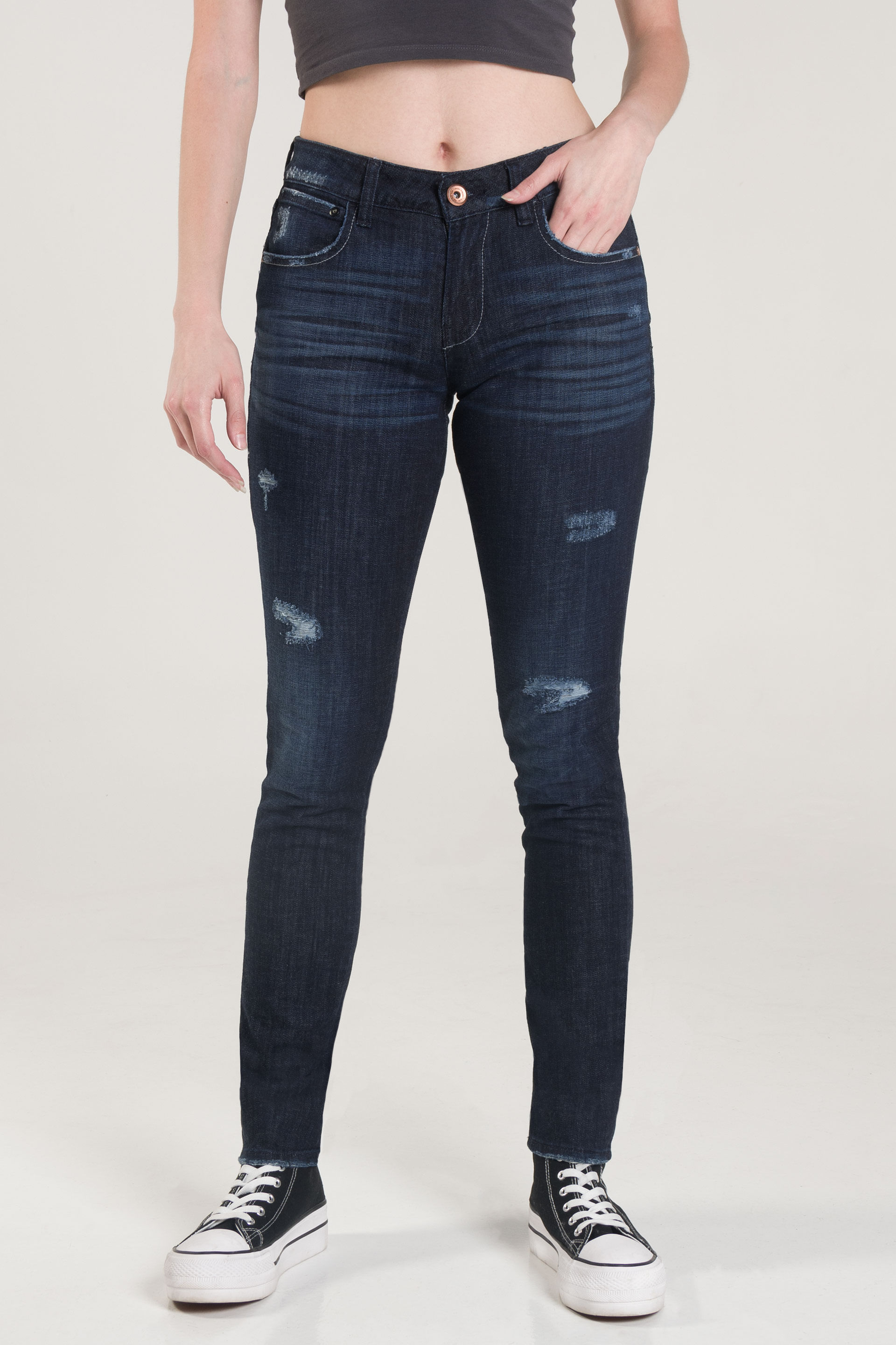 Pantalon Oggi Jeans De Mezclilla Para Mujer Dolly X01942119