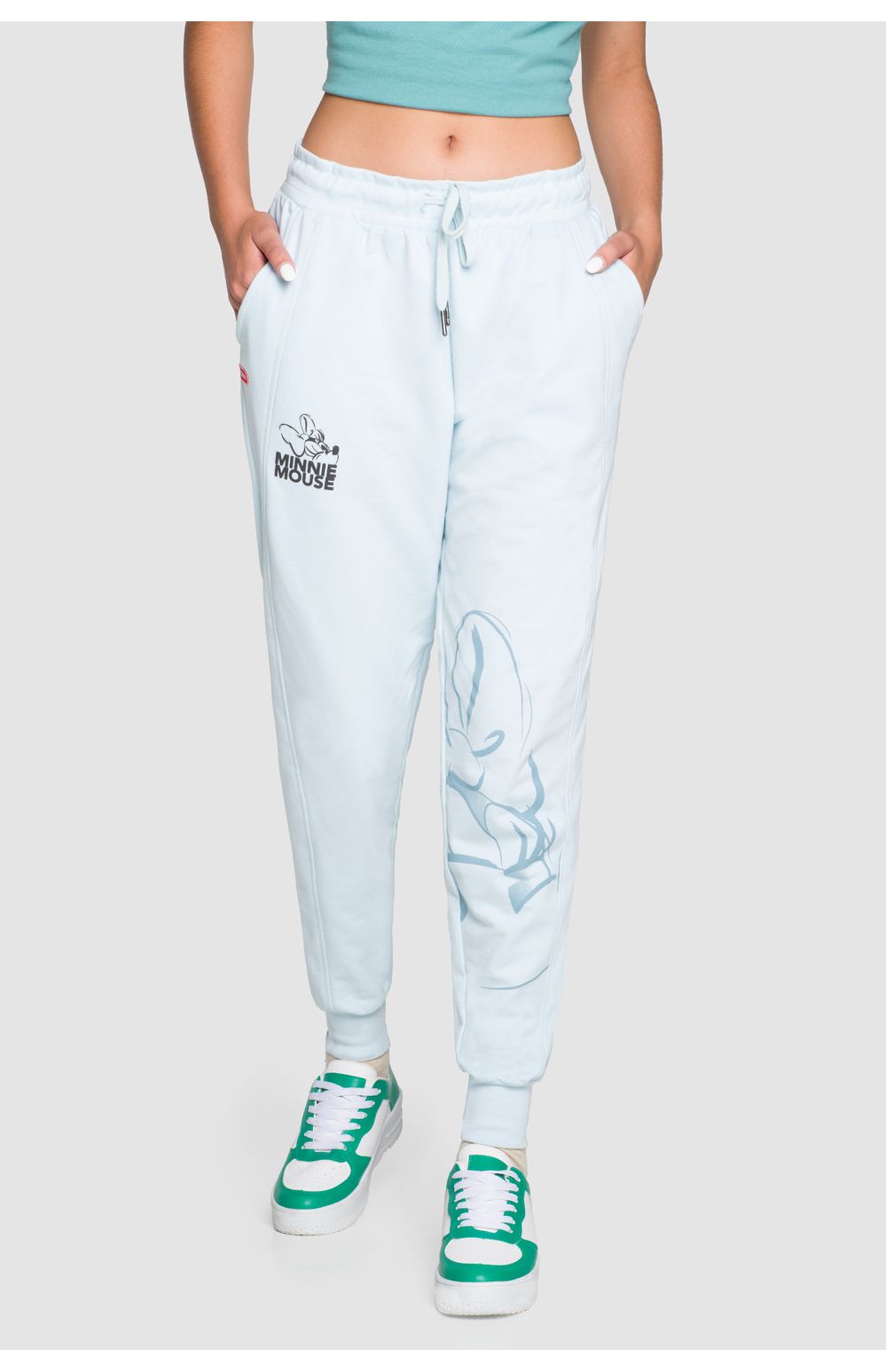 Pants Oggi Disney Mujer Felpa Azul Claro D2242703 Slim