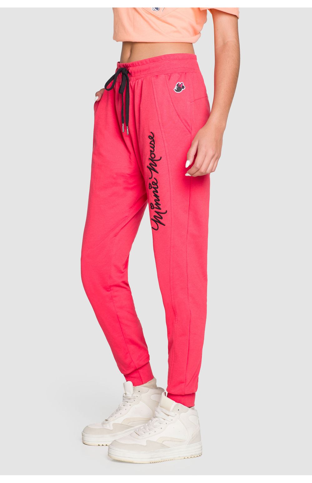 Pants Oggi Disney Mujer Felpa Roja D2242702 Slim