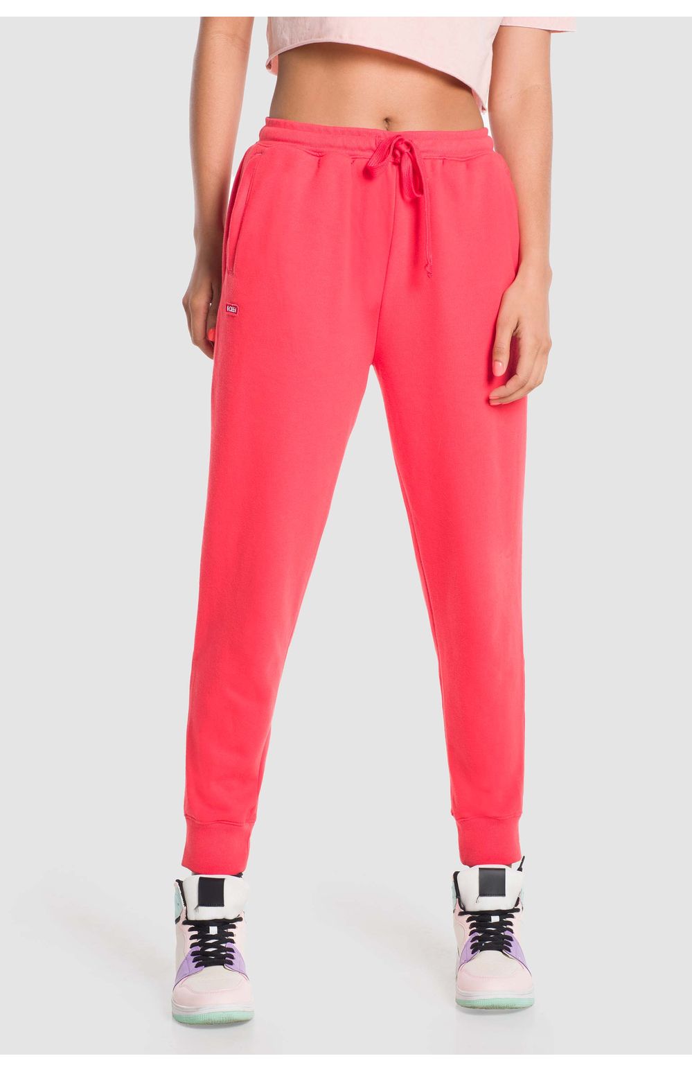 Pants Oggi Mujer Felpa Rojo 83057 Slim