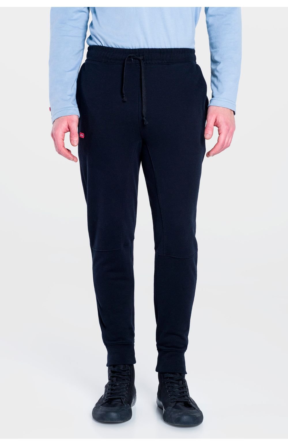Pants Oggi Hombre Felpa Negro 82598 Slim