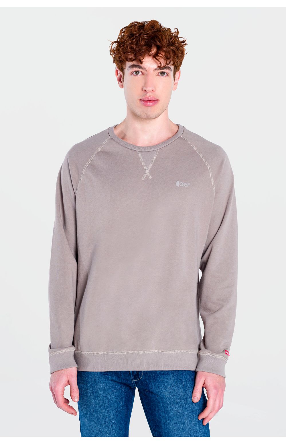 Sudadera Cuello Redondo Oggi Hombre Felpa Gris 83725 Slim