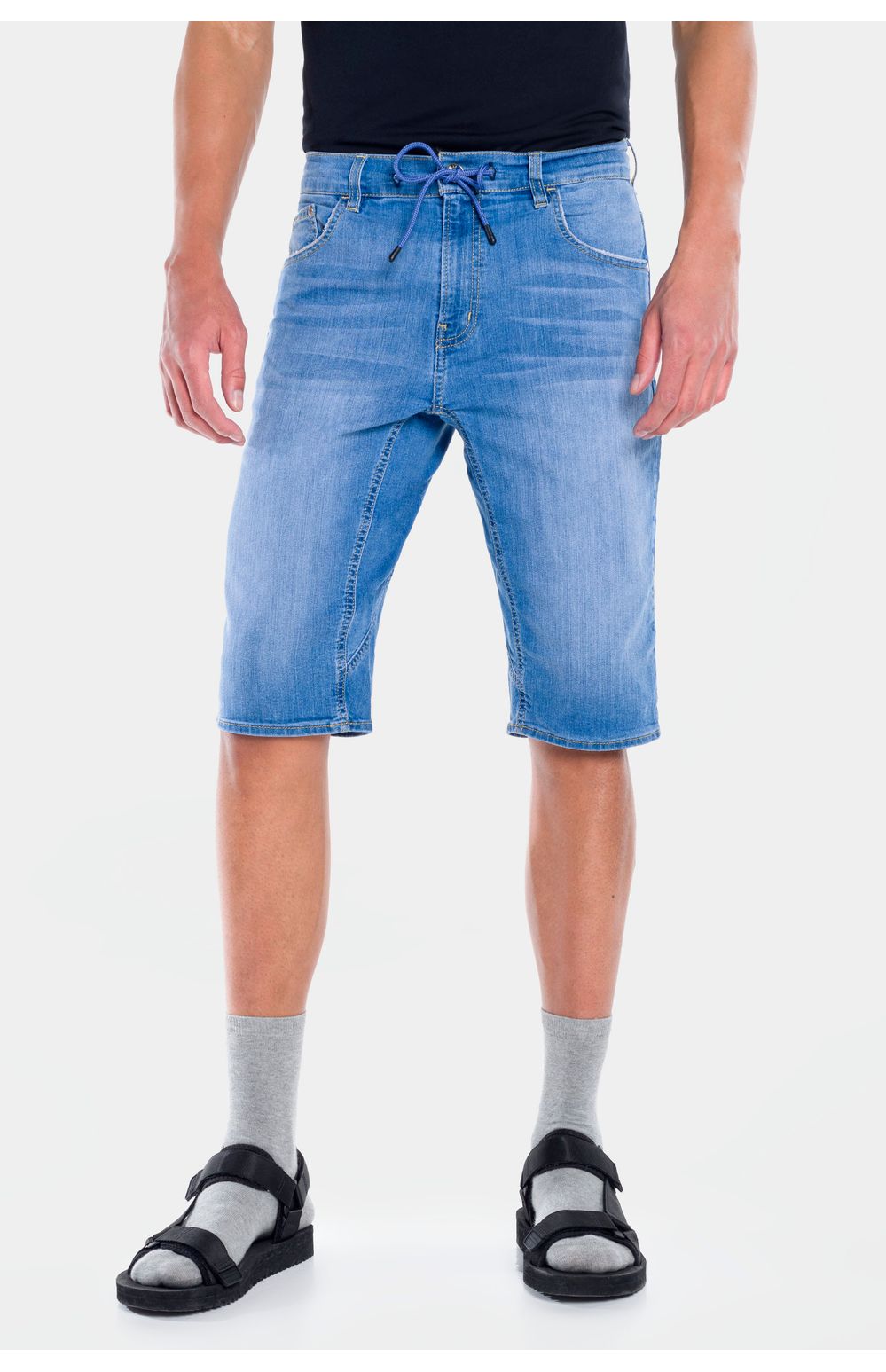 Bermuda Oggi Hombre Mezclilla Azul Claro 86304 Slim