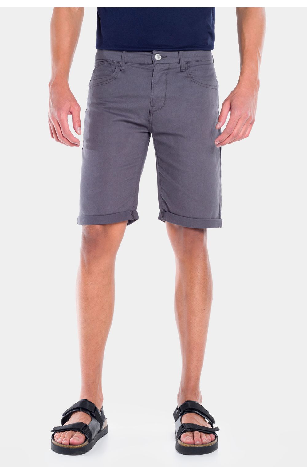Bermuda Oggi Hombre Gabardina Gris 86164 Slim