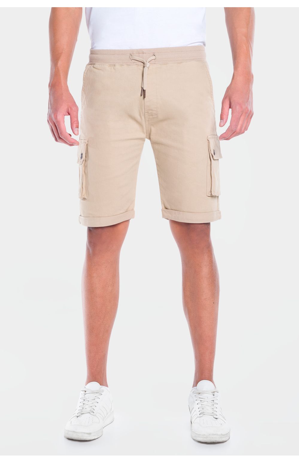 Bermuda Cargo Oggi Hombre Gabardina Beige 86166 Slim
