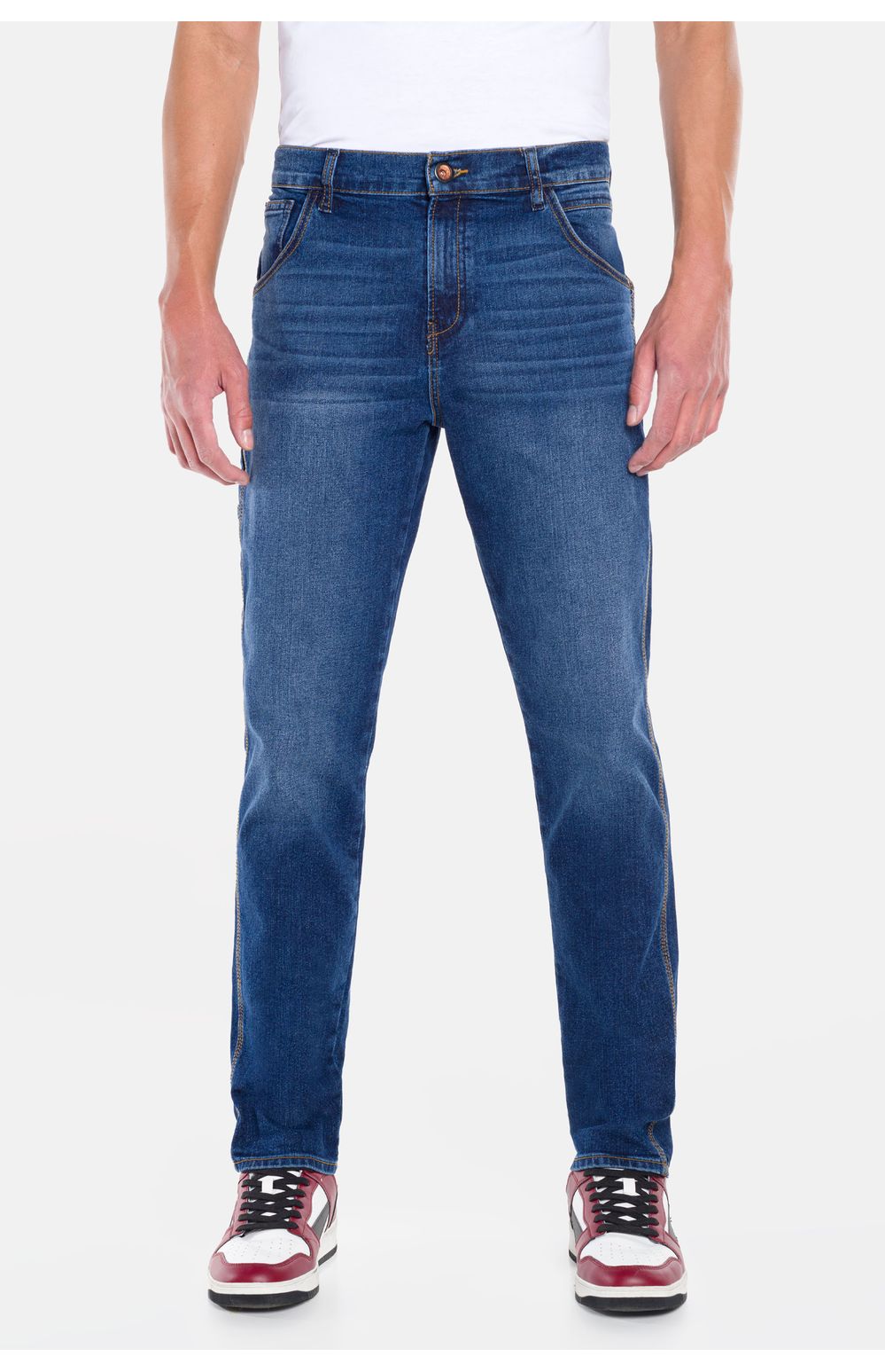 Jeans Fredoka Oggi Hombre Mezclilla Azul Medio 2311160 Recto