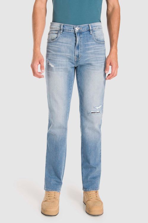 Jeans Oggi Hombre Mezclilla Azul Claro Ragnar 2311137 Relaxed