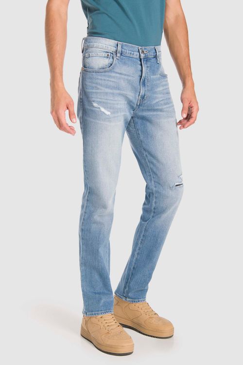 Jeans Oggi Hombre Mezclilla Azul Claro Ragnar 2311137 Relaxed