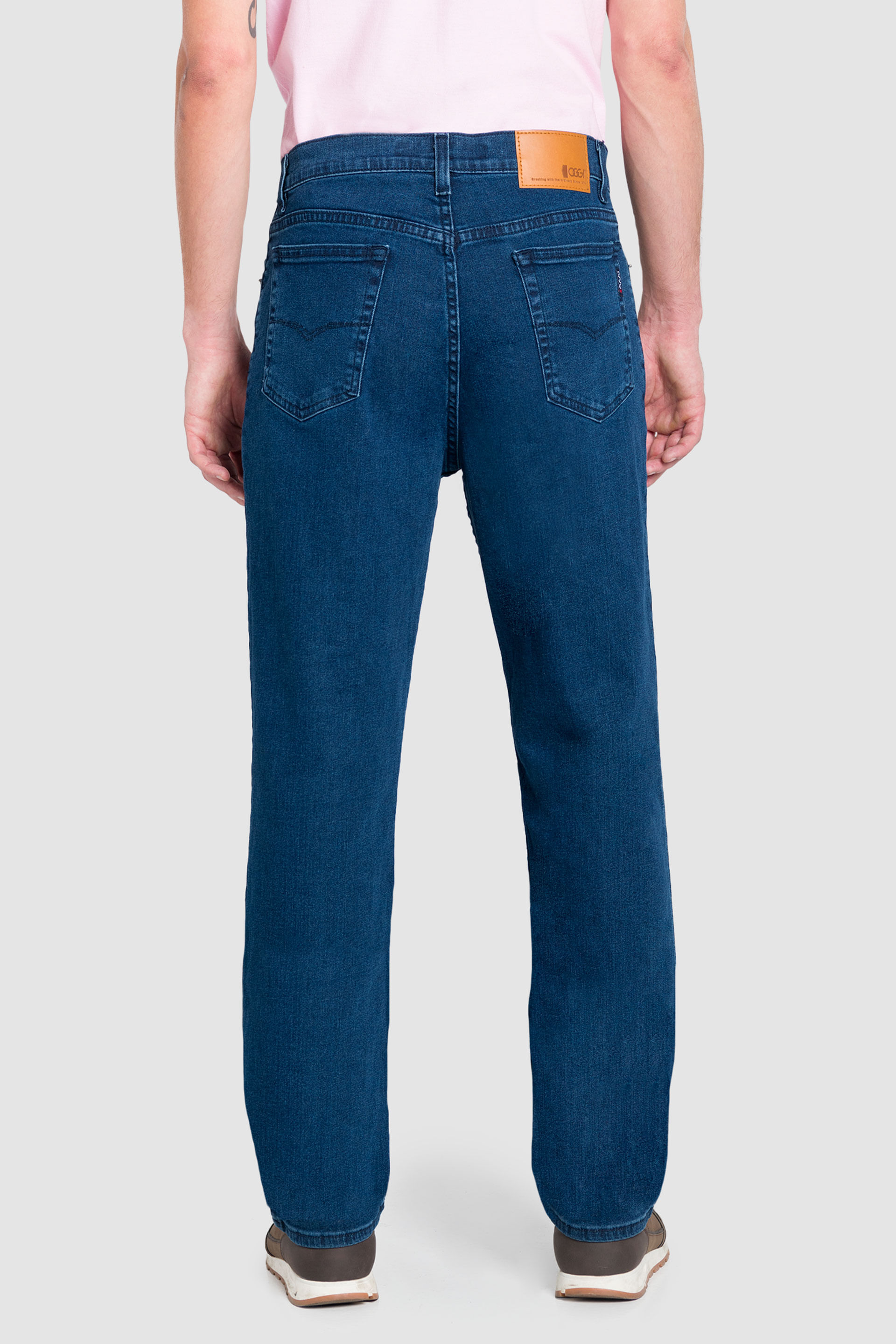 Jeans Straight Oggi - Power para Hombre Mezclilla Azul Medio 52589